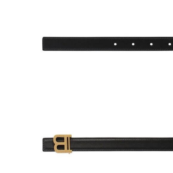 Balmain Black Leather Regular Women\'s Belt